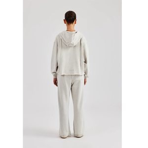 Conjunto Deportivo de 2 Piezas para Mujer, Sudadera con Capucha y Pantalones Largos de Felpa, Corte Holgado, Color Sólido, con Bolsillos, para Todas las Temporadas - Product Image 3