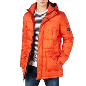 Men's Lightweight Water-Resistant Hooded Puffer Jacket Coat