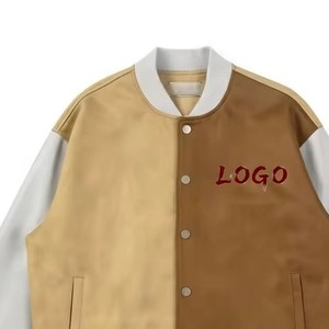 <b>Men</b> Premium Varsity <b>Jacket</b> Custom Wool <b>Leather</b> Letterman Baseball College Coat OEM ODM Wholesale Sample Service Available - Product Image 1