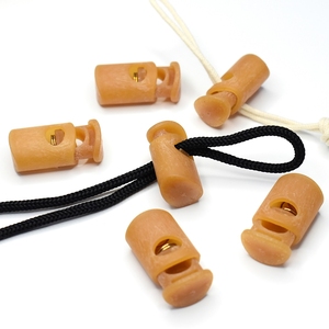 Custom Printed Logo Plastic <b>Stopper</b>/Cord Locks Eco-Friendly Nickel-Free Durable Plastic Rice Resin Cylinder Cord Lock - Product Image 6