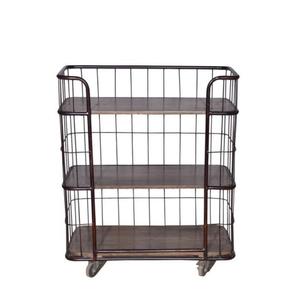 Estantería Metálica Modular de 4 Niveles, Ecológica, con Estantes de Madera, Portátil, Independiente, para Almacenamiento en el Hogar y la Oficina - Product Image 1