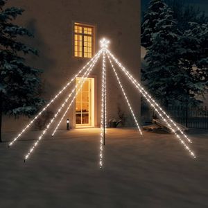 Árbol de Navidad LED de 3.6 m, Blanco Frío, Metálico, Elegante Decoración Navideña - Product Image 1