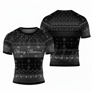 Customized Printed Pattern Short Sleeve Casual Apparel <b>Compression</b> <b>Shirts</b> Outdoor Muscle Skinny Fitted Heavy Duty Rash Guards - Product Image 2