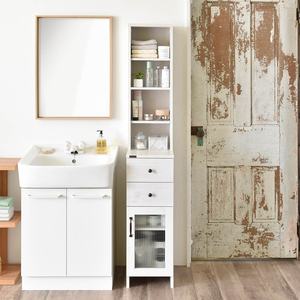 Fourniture directe maison moderne en bois massif blanc antique armoires de cuisine conception personnalisée coffre tiroirs meubles - Product Image 4