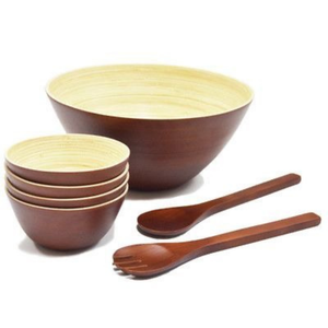 Cuenco de bambú de varios colores recién llegado, forma redonda grande, pintado a mano, tamaño personalizado, ensaladera, cuenco de bambú para cocina y habitación - Product Image 5