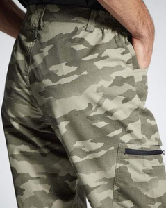 Pantalon de camouflage pour homme, pantalon cargo rétro multi-poches avec jambes amples, résistant à l'usure, style forces spéciales - Product Image 3
