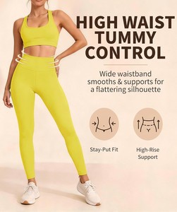 Womens High Waist Seamless <b>Leggings</b> Stretch Yoga Pants Gym Workout Tummy Control Squat Proof Breathable Full Fitness Activewear - Product Image 3