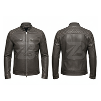 Jaket Kulit Sapi Warna Kustom Grosir, Vintage Heavy Metal, Berpaku Panjang, Rocker, Bernapas, Ramah Lingkungan, Tahan Angin