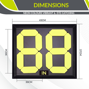 Tablero de Sustitución de Jugadores de Fútbol de Doble Cara, Tablero Manual para Cambio de Jugadores, Marcador de Fútbol - Product Image 3