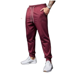 Men's Active Wear Cotton Track Pant Elastic Waist Flat Front <b>Stacked</b> Outdoor Sweatpants in Casual Style <b>Joggers</b> Sweatpants - Product Image 2
