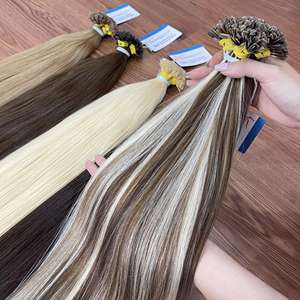 Extensiones de cabello de punta plana de queratina de alta calidad, sin caída, sin enredos - Product Image 6