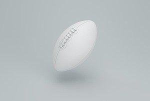 ลูกบอลรักบี้หนังสีขาว อุปกรณ์กีฬาทีมที่ทนทาน - Product Image 6