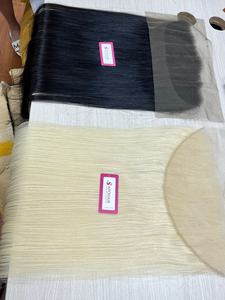 Extensiones de cabello humano natural alineado con cutícula vietnamita suave de la mejor calidad, cierre de encaje y Frontal - Product Image 3