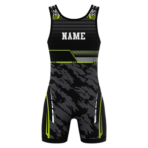 Wrestling Singlet Large Sportswear Uniform Best Design Oem Wholesale Spandex/Polyester Stretch Breathable Quick Dry Wrestling - Product Image 4