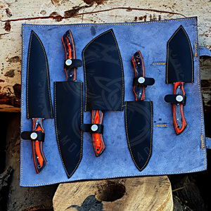 ชุดมีดครัวเหล็ก 440C 6 ชิ้น พร้อมมีดเชฟ มีดอเนกประสงค์ มีดปอกผลไม้ พร้อมกระเป๋าหนังแบบม้วน - Product Image 5