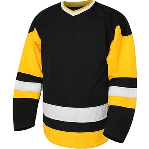 Camiseta de Hockey Personalizada con Serigrafía, Uniforme de Hockey sobre Hielo al por Mayor, 100% Poliéster Transpirable, Tallas Grandes, Ecológico - Product Image 1