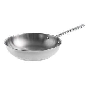 Padella da cucina in acciaio inox da 12 pollici per cottura su piano cottura - Product Image 1