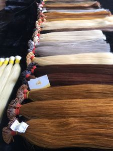 Puntas de queratina Extensiones de cabello humano de color claro Cabello crudo alineado con cutícula de Vietnam y Brasil Envío mundial MOQ 300 gramos - Product Image 2