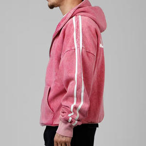 Relaxed Fit Acid Washed Hoodie Customizable Soft Cotton Pullover Washed Sweatshirt Casual Street Apparel For <b>Printing</b> - Product Image 5