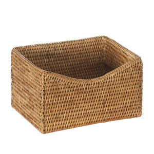 <b>Square</b> Handwoven Rattan Storage Natural Woven Drawer Organizer <b>Basket</b> Eco Friendly Home Storage Box Rustic Boho Decor OEM ODM - Product Image 1