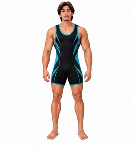 Custom Logo Sublimation Sportswear Camo <b>Weightlifting</b> Men Youth <b>Singlet</b> Suit Wrestling <b>Singlet</b> - Product Image 1