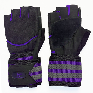 Guantes Deportivos Unisex y Muñequeras con Cierre de Hebilla, Agarre Antideslizante para Gimnasio y Levantamiento de Pesas, Material PU, Tallas S-XL - Product Image 1