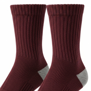 Chaussettes pour femmes en coton multicolores, à rayures, tricotées, de couleur unie, Jingwen - Product Image 6