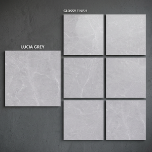 Máquina para fabricar baldosas de porcelana Lucia Gray de 800x800mm (80x80cm) pulidas, estilo español, México, 24x48, para suelos. - Product Image 1
