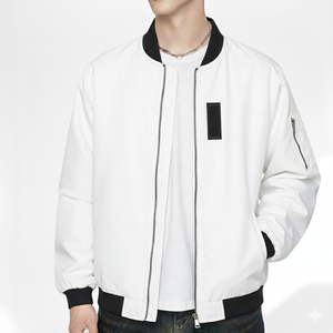Chaqueta Personalizada Heritage Fit - Chaqueta Bomber de Algodón Personalizada para Hombre - Cortavientos Ligero con Cremallera Completa - Product Image 4