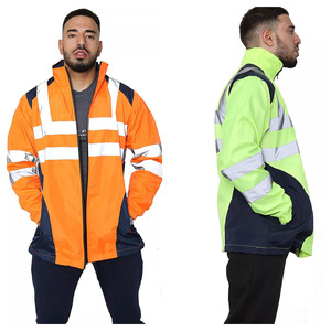 Camiseta Polo de Seguridad Clase 2, Personalizable, Resistente al Agua, Transpirable, a Prueba de Ácidos, con Tela de Microfibra Reflectante para Construcción - Product Image 1