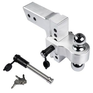 2.5 Inch Receiver 18500LBS Aluminum Trailer Hitch Ball Mount with Locks Fits 18500LBS Hitch Mounts - Product Image 6
