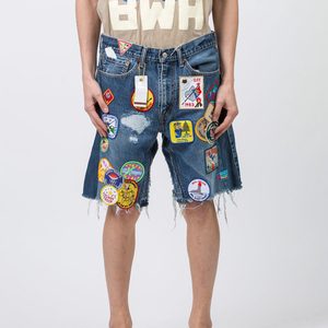 Pantalones Cortos de Mezclilla Vintage de Verano al por Mayor para Hombre, Shorts de Moda, Jorts de Mezclilla para Hombre - Product Image 1