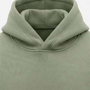 Sweat-shirts à capuche oversize en crochet pour hommes, collection automne 2025, personnalisables, respirants, 100 % polaire, impression de votre logo, tissu doux - Product Image 4