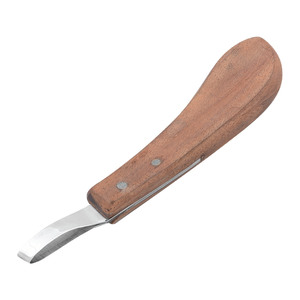 Herramienta de Herrador de Calidad Premium: Cuchillo para Pezuñas con Hoja de Acero Afilada y Mango de Madera para un Recorte Equino Cómodo - Product Image 5