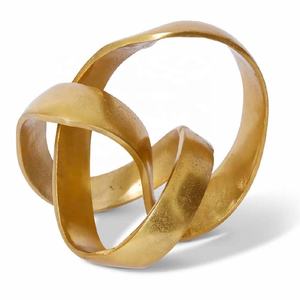 Vente chaude Moderne Abstrait En Aluminium Noeud Sculpture Élégante À La Main En Métal Sculpture pour Bureau À Domicile Salon - Product Image 5