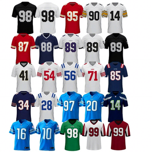 Camisetas de Fútbol Baratas al por Mayor Más Populares del 2025, Bordado 3D, Manga Corta, 32 Equipos # 54 Warner # 20 Sanders - Product Image 1