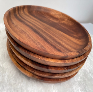 Assiettes en bois – Meilleur prix – Lot de 4 pièces de tailles variées – Assiettes de présentation artisanales – Qualité supérieure – Prix abordable - Product Image 3