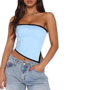 Women's Sleeveless Tube <b>Top</b> Solid Color Yoga Sports Tank Hollow Out Fit with Fresh Active Charm in Trendy Style custom OEM - Product Image 3