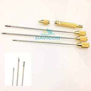 Stainless Steel Treaded <b>Hub</b> Multi Port Harvester - Both End Bevel Cannula - Product Image 3