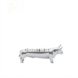 Organisateur de bijoux moderne en forme d'étoile de mer, élégante coupelle à bagues et finition argentée pour salle de bain, vanité, décoration intérieure, rangement de mariage, cadeau - Product Image 2