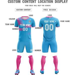 Vêtements de sport personnalisés pour hommes et jeunes Maillots et shorts personnalisés avec numéro de nom imprimé pour les joueurs de football - Product Image 6