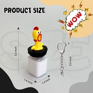 Cubo Antiestrés con Diseño de Pollo para Adultos, Cubos Antiestrés Únicos para Teclado - Product Image 2