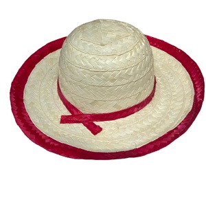 Natural <b>Straw</b> Mexican Sombrero <b>Hat</b> Wide Brim Vietnam Material For Summer Beach Festival Costume And Outdoor Event Use - Product Image 1