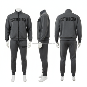 Custom Design Unisex Tracksuit Full <b>Zip</b> Hoodie <b>Jogger</b> Pants 100% Polyester Breathable Casual Autumn Sportswear - Product Image 3