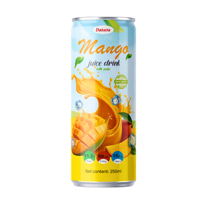 Jugo de Mango en Lata Delgada de 250 ml de Alta Calidad, Nuevo, OEM/ODM de Vietnam, con Pulpa, Marca Privada, Jugo de Frutas y Verduras - Product Image 1
