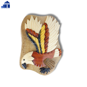 Decoraciones de flores en forma de corazón de madera para acuario, adorno de estilo clásico - Product Image 6