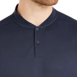 Polo Deportivo sin Cuello de Manga Corta, Transpirable, de Tela Elástica Ligera, para Golf y Tenis - Product Image 3