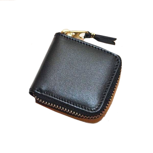 Worthbuy — portefeuille en cuir pour pièces de monnaie avec fermeture à glissière, petite étiquette en cuir attachée à fermeture éclair - Product Image 2