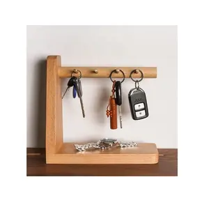 Hooks & Rails Solid Wood Key Holder Grade Material Coat Cloth Keys Wall Hanger Shirt Rack Great Home Decoration Hook