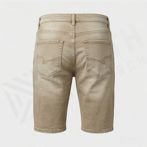 กางเกงยีนส์ขาสั้นทรงตรงแบบระบายอากาศได้ดี ปี 2025 สำหรับผู้ชาย ผ้าฝ้าย OEM รับผลิตตามแบบ ปักลาย ซักแล้ว น้ำหนักเบา สไตล์ลำลอง ทันสมัย - Product Image 2